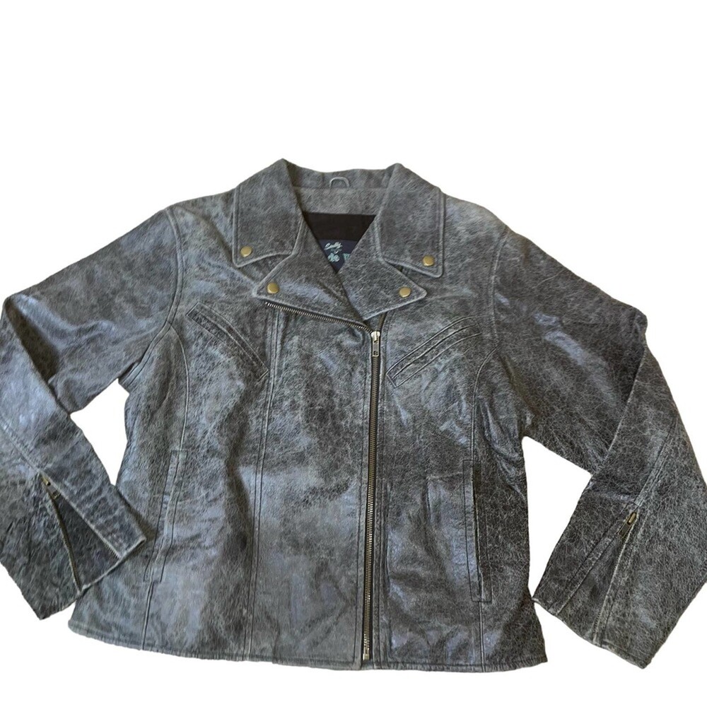 Scully coat Vegan Liquid Metallic Jacket The American Gear western moto SZ XL